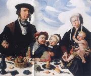 Maerten van heemskerck Art collections national the Haarlemer patrician Pieter Jan Foppeszoon with its family USA oil painting reproduction